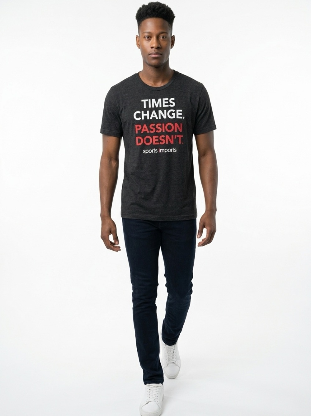 Homage Times Change Passion Doesn't Men's L Graphic Short Sleeve Tee Shirt
